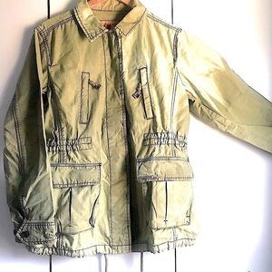 GAP Military Anorak Green Field Jacket with Batik details